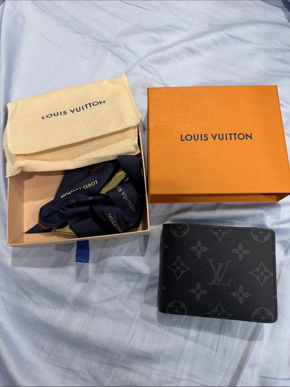 Louis Vuitton Black Monogram Eclipse Bi-Fold Wallet